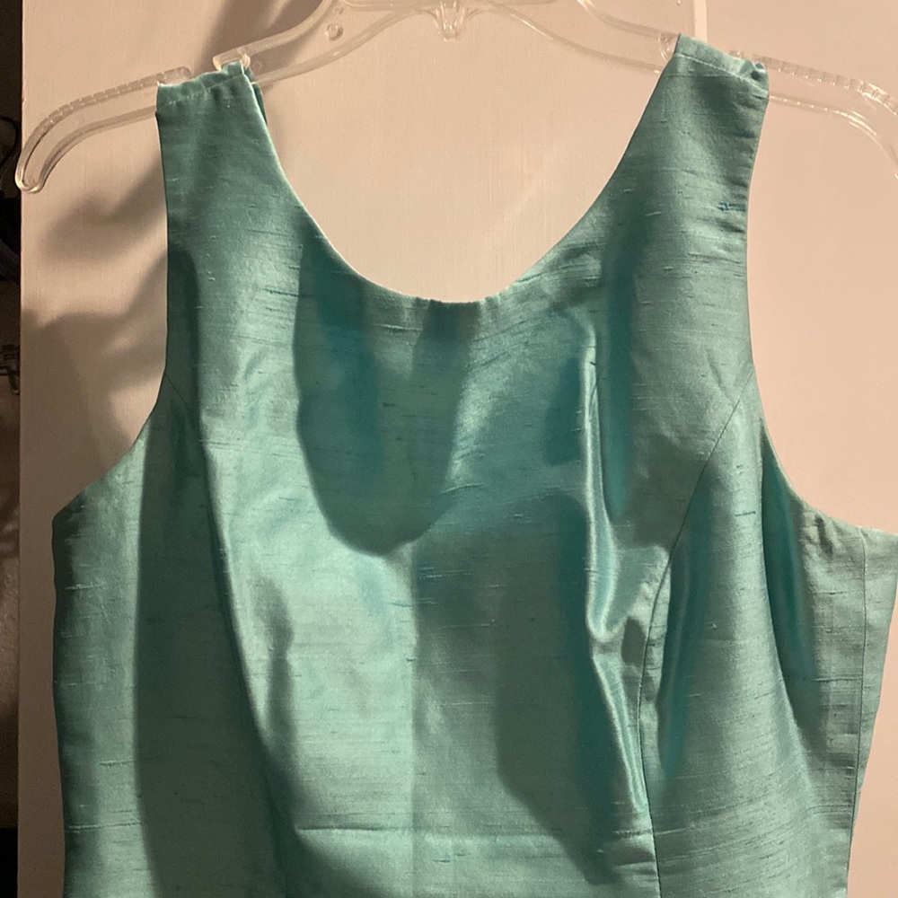 Raw silk sheath dress